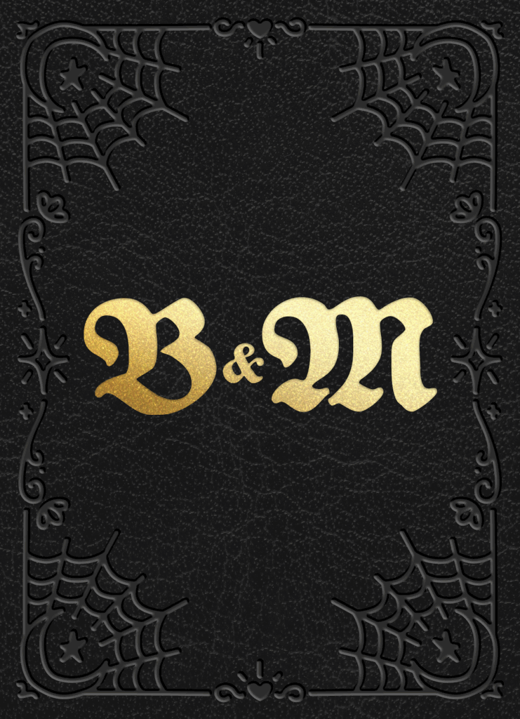 Brent and Megan Wedding Invite Back Design