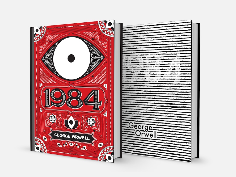 1984 Book Covers in a Victorian and Minimalist Style