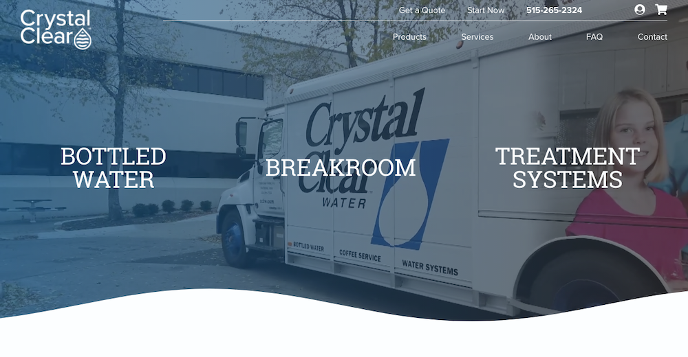 Crystal Clear Water Website