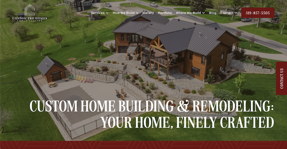 Custom Pro Homes Website